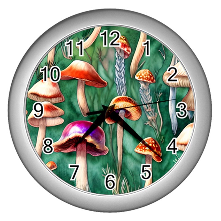 Witch s Woods Wall Clock (Silver)