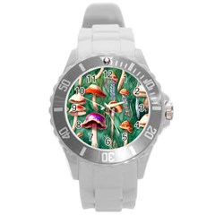 Witch s Woods Round Plastic Sport Watch (l) by GardenOfOphir