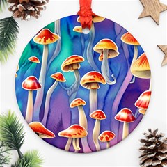 Tiny Toadstools Ornament (round) by GardenOfOphir