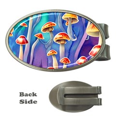 Tiny Toadstools Money Clips (oval)  by GardenOfOphir