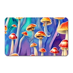 Tiny Toadstools Magnet (rectangular) by GardenOfOphir