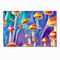 Tiny Toadstools Postcards 5  X 7  (pkg Of 10) by GardenOfOphir