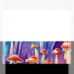 Tiny Toadstools Rectangular Jigsaw Puzzl by GardenOfOphir