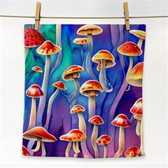 Tiny Toadstools Face Towel by GardenOfOphir