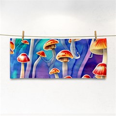 Tiny Toadstools Hand Towel by GardenOfOphir