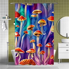 Tiny Toadstools Shower Curtain 48  X 72  (small)  by GardenOfOphir