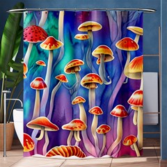 Tiny Toadstools Shower Curtain 60  X 72  (medium)  by GardenOfOphir