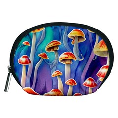 Tiny Toadstools Accessory Pouch (medium) by GardenOfOphir