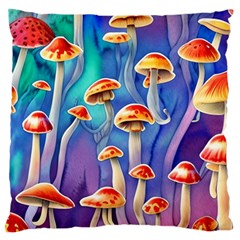 Tiny Toadstools Standard Premium Plush Fleece Cushion Case (one Side) by GardenOfOphir