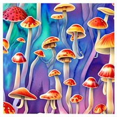 Tiny Toadstools Wooden Puzzle Square by GardenOfOphir