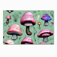 Boho Woods Mushroom Postcard 4 x 6  (pkg Of 10) by GardenOfOphir