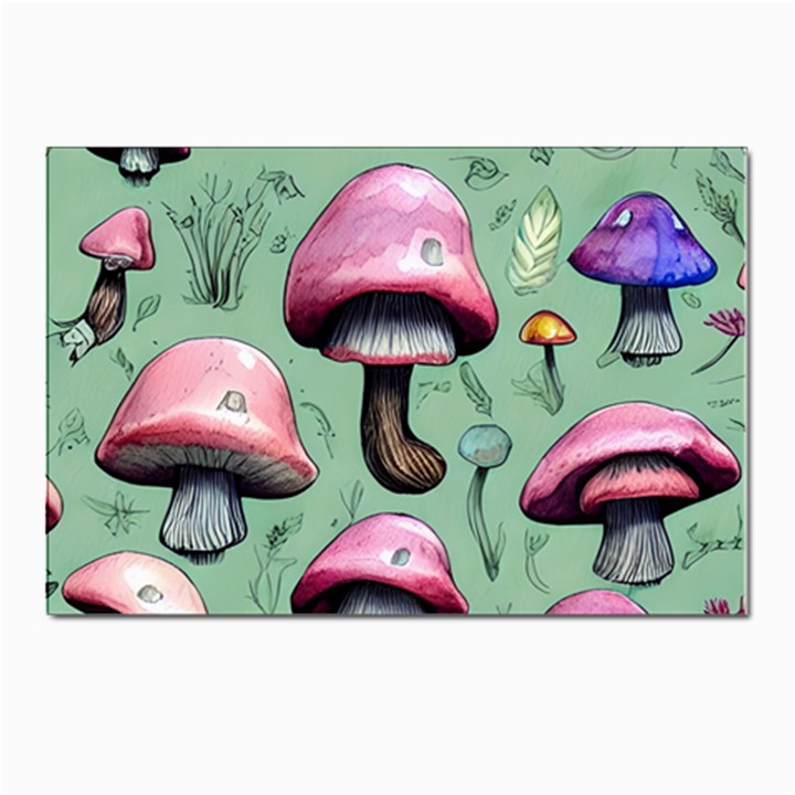 Boho Woods Mushroom Postcard 4 x 6  (Pkg of 10)