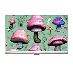 Boho Woods Mushroom Business Card Holder by GardenOfOphir