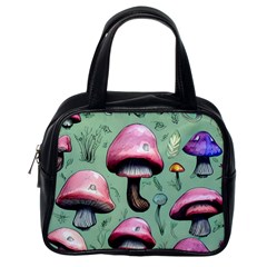 Boho Woods Mushroom Classic Handbag (one Side) by GardenOfOphir