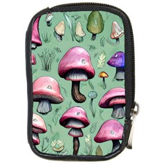 Boho Woods Mushroom Compact Camera Leather Case by GardenOfOphir