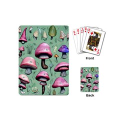 Boho Woods Mushroom Playing Cards Single Design (mini) by GardenOfOphir