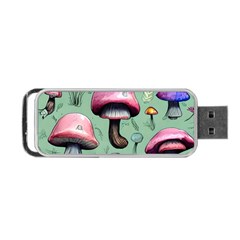 Boho Woods Mushroom Portable Usb Flash (one Side) by GardenOfOphir