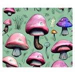 Boho Woods Mushroom Premium Plush Fleece Blanket (Small) 50 x40  Blanket Front