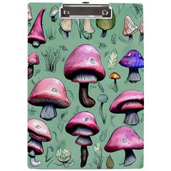 Boho Woods Mushroom A4 Acrylic Clipboard by GardenOfOphir