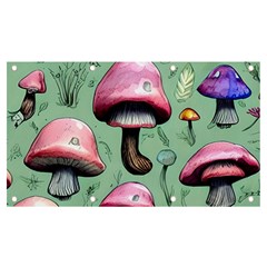 Boho Woods Mushroom Banner And Sign 7  X 4  by GardenOfOphir