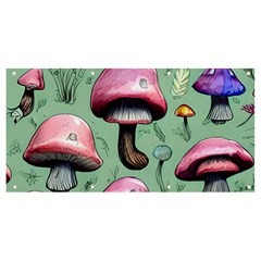 Boho Woods Mushroom Banner And Sign 8  X 4  by GardenOfOphir