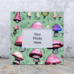 Boho Woods Mushroom White Box Photo Frame 4  X 6  by GardenOfOphir