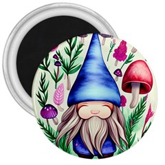 Tiny Mushroom Forest Scene 3  Magnets by GardenOfOphir