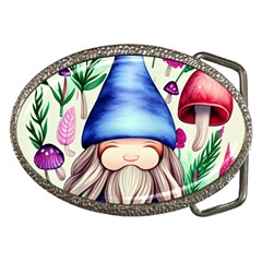 Tiny Mushroom Forest Scene Belt Buckles by GardenOfOphir