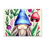 Tiny Mushroom Forest Scene Sticker A4 (10 pack) Front