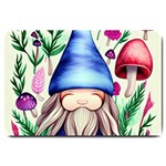 Tiny Mushroom Forest Scene Large Doormat 30 x20  Door Mat