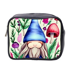 Tiny Mushroom Forest Scene Mini Toiletries Bag (two Sides) by GardenOfOphir