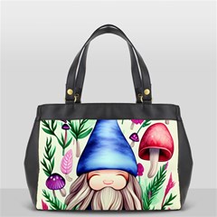 Tiny Mushroom Forest Scene Oversize Office Handbag by GardenOfOphir