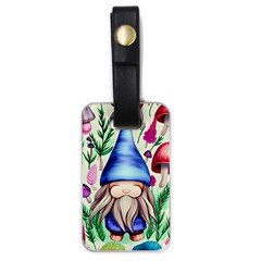 Tiny Mushroom Forest Scene Luggage Tag (one Side) by GardenOfOphir