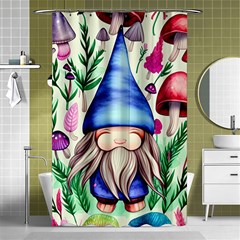 Tiny Mushroom Forest Scene Shower Curtain 48  X 72  (small)  by GardenOfOphir