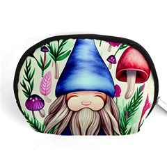 Tiny Mushroom Forest Scene Accessory Pouch (medium) by GardenOfOphir