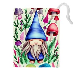 Tiny Mushroom Forest Scene Drawstring Pouch (5xl)