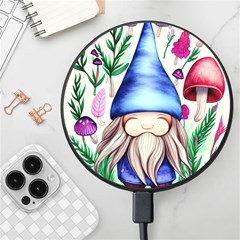 Tiny Mushroom Forest Scene Wireless Fast Charger(black)