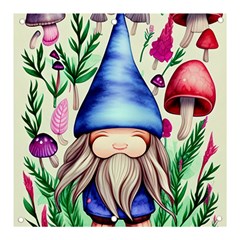 Tiny Mushroom Forest Scene Banner And Sign 3  X 3  by GardenOfOphir