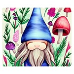 Tiny Mushroom Forest Scene One Side Premium Plush Fleece Blanket (Small) 50 x40  Blanket Front