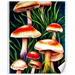 Mushroom Fairy Garden Canvas 11  X 14  by GardenOfOphir