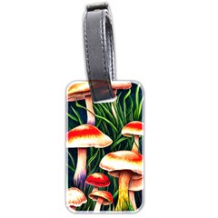 Mushroom Fairy Garden Luggage Tag (two Sides) by GardenOfOphir