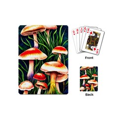 Mushroom Fairy Garden Playing Cards Single Design (mini) by GardenOfOphir