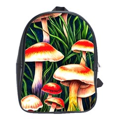 Mushroom Fairy Garden School Bag (xl) by GardenOfOphir