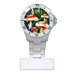 Mushroom Fairy Garden Plastic Nurses Watch