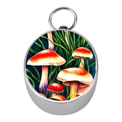 Mushroom Fairy Garden Mini Silver Compasses by GardenOfOphir