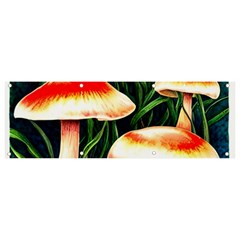 Mushroom Fairy Garden Banner And Sign 9  X 3  by GardenOfOphir