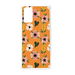 Flower Orange Pattern Floral Samsung Galaxy Note 20 Tpu Uv Case