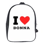 i love donna School Bag (XL) Front