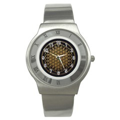 Horizon Sempiternal Bring Abstract Pattern Stainless Steel Watch by Jancukart