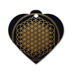 Horizon Sempiternal Bring Abstract Pattern Dog Tag Heart (One Side)